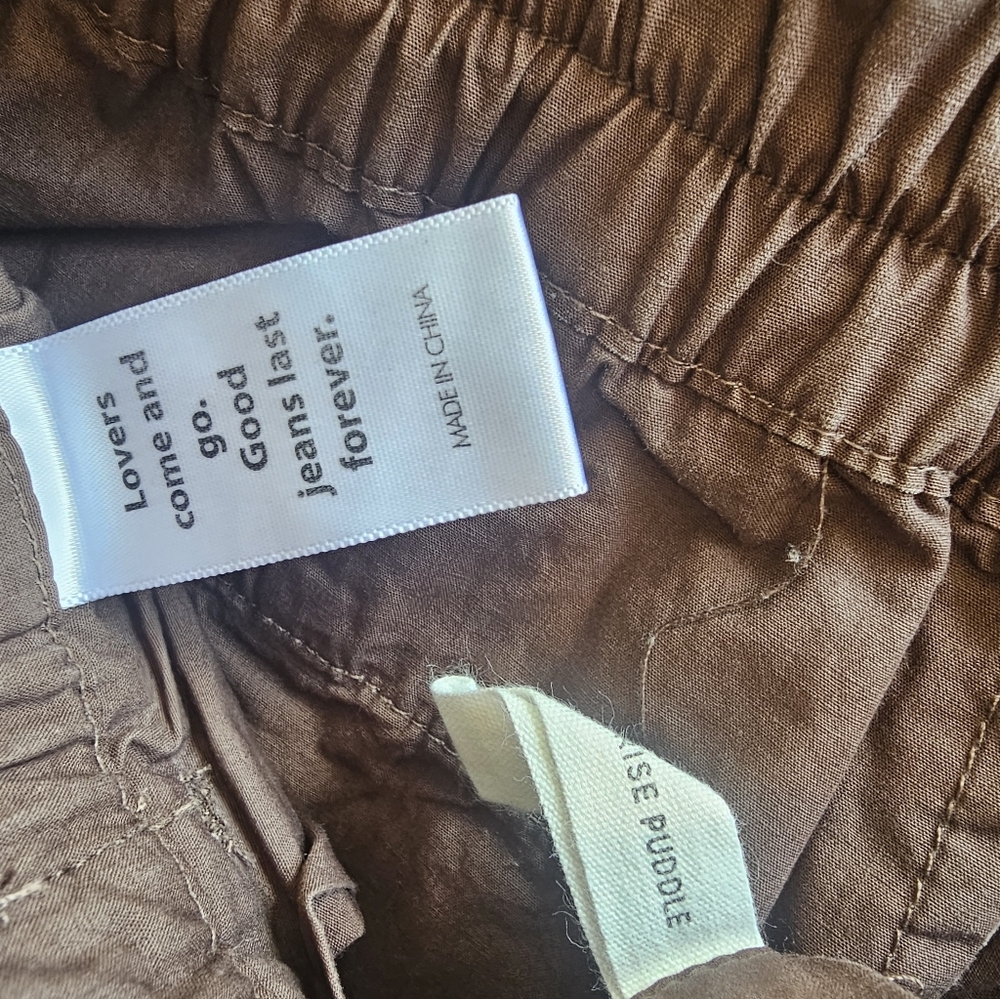 PacSun Brown Cargo Pants Wide Leg Low Rise Size XS - Picture 6 of 6